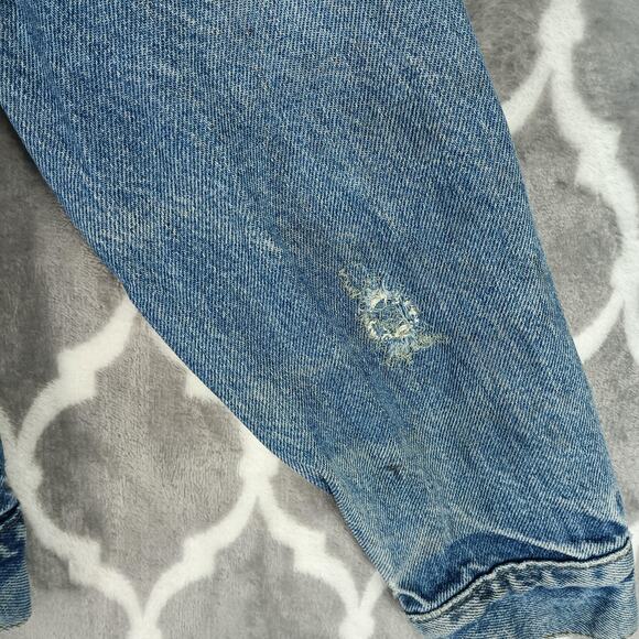 Vintage Levis Denim Trucker Jacket Men Small Blue Type 3 Made USA 80s - Picture 9 of 15